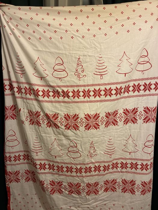 Swiateczna poszewka na koldre i dwie poduszki komplet