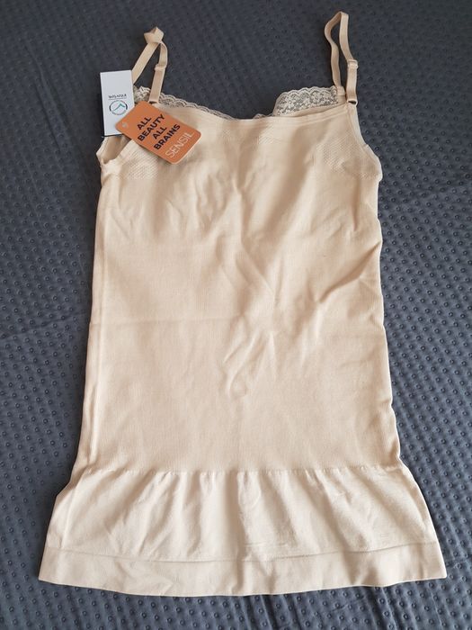 Nowa bielizna wyszczuplająca damska top koszulka ecru XL 42 Tom&Rose