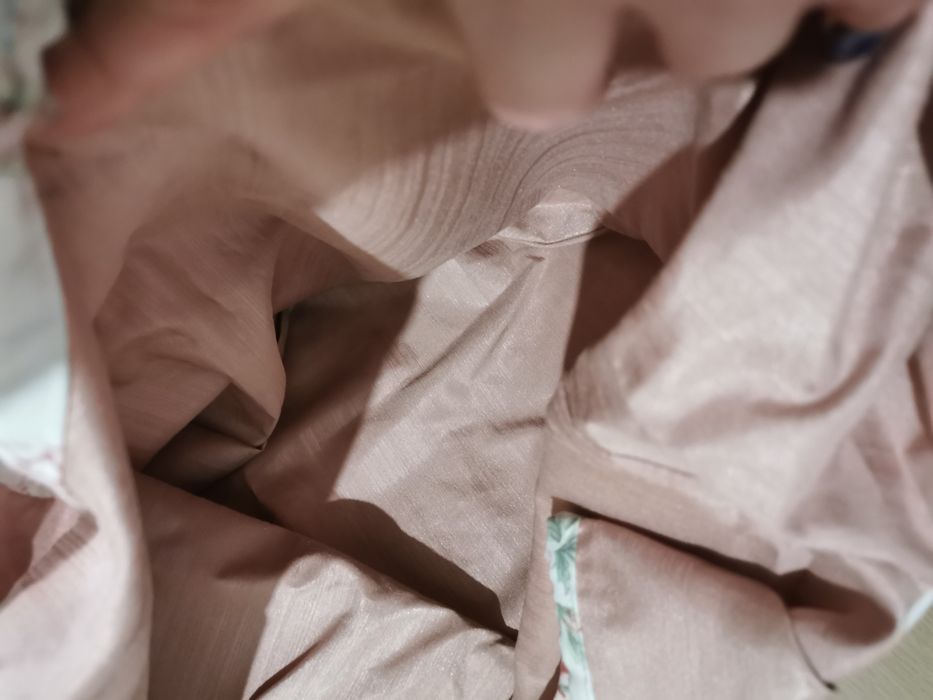Ręcznie szyta duża Torba shopper kokardka kwiatki styl angielski