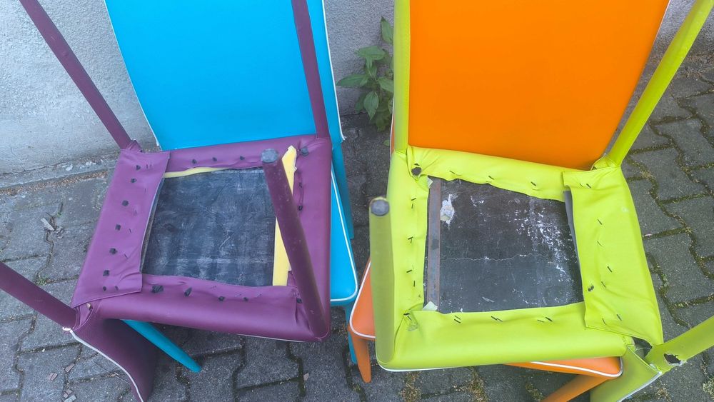 Krzesła ze skory ekologicznej