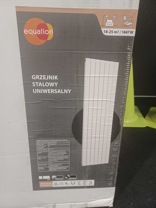Grzejnik Vertical podwójny 1847W 180x52 kolor grafitowy 1000zł