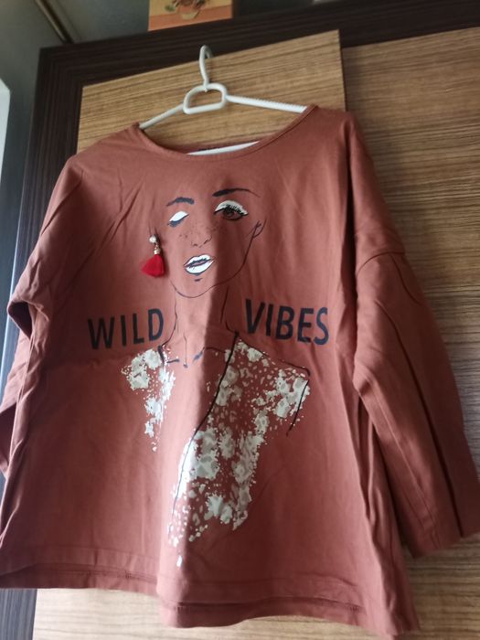 Bluzka z kolczykiem 3/4 rękaw Beloved Women XXL