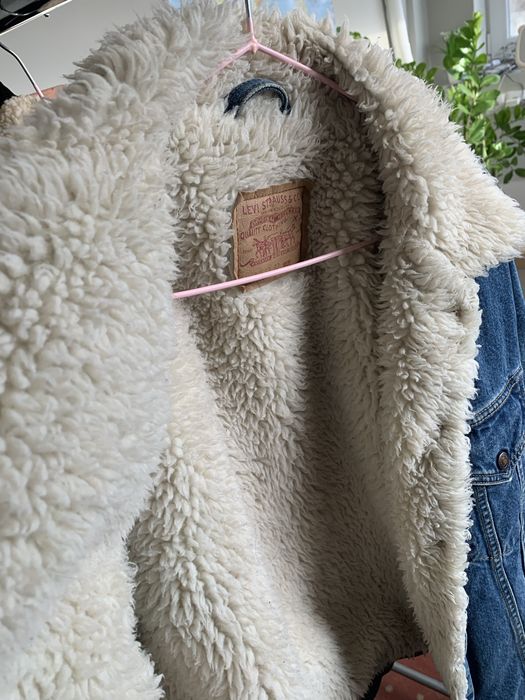Levis шерпа , джинсовая куртка