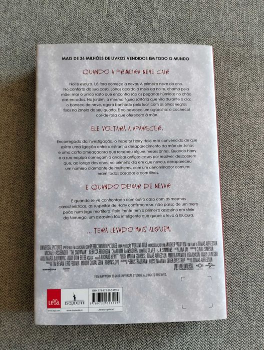 Livro "O boneco de neve" Jo Nesbo