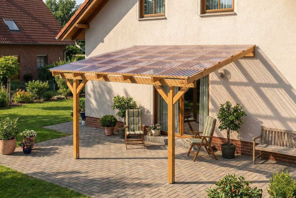 Zadaszenie tarasu drewniane 300x350 cm, pergola, taras, zabudowa