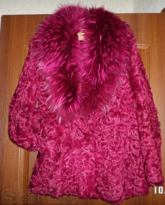шуба с енота