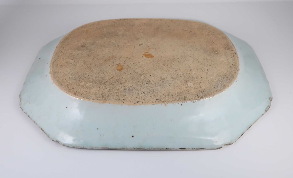 Travessa porcelana Azul e Branca da China Séc. XIX/XX