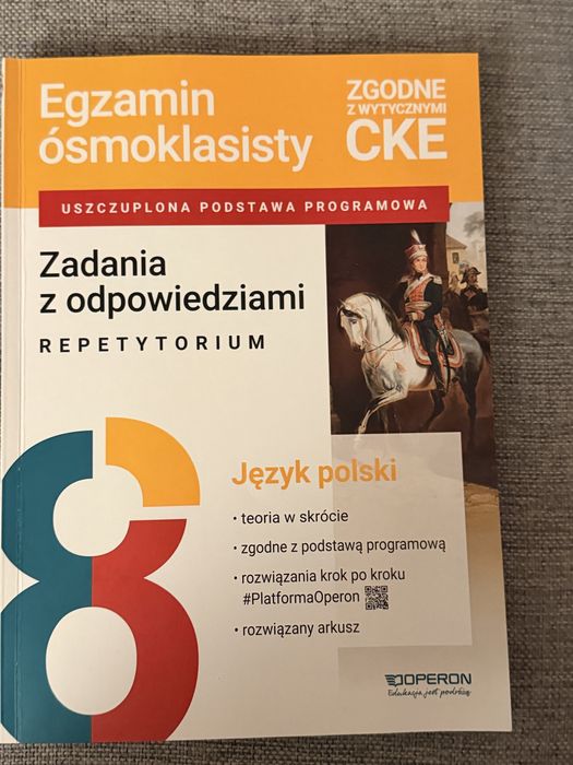 Repetytorium język polski. E8 - Egzamin ósmoklasisty. Zgodne z CKE. Operon.