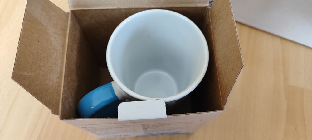 Kubki ceramiczne 500 ml, świąteczne, nowe, komplet 5 sztuk