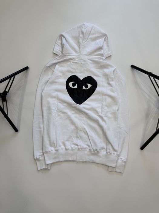 CDG Play Zip Hoodie (зипка худи кдг плей, худі плэй зіпка)