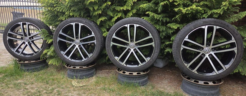 Felgi opony letnie VW Golf GTI GTD R-Line Caddy Touran Jetta 7,5x18 ET49 5x112