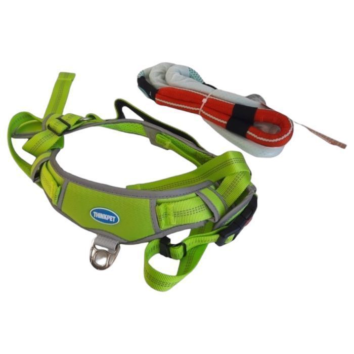 Szelki dla Psa ze Smyczą Odblaskowe Regulacja XXL