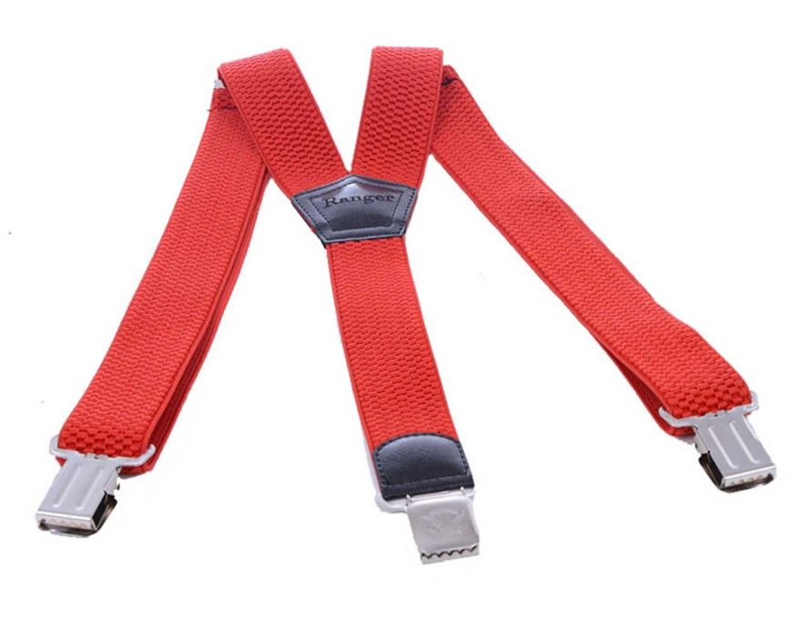 Szelki męskie rozmiar uniwersalny kolor CZERWONY