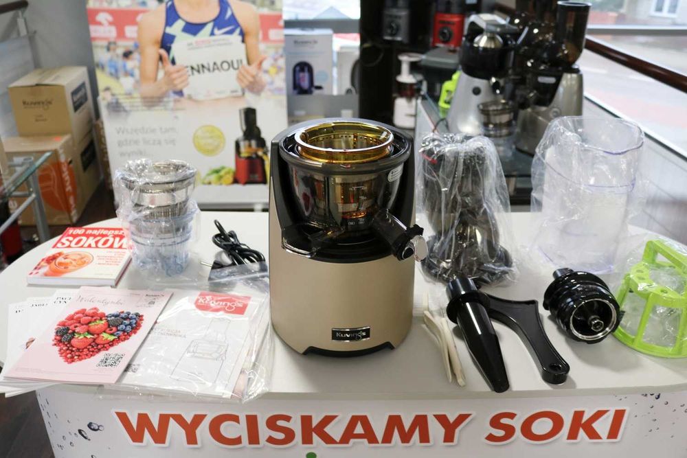 Kuvings Evo820 PLus Złota - wyciskarka wolnoobrotowa powystawowa