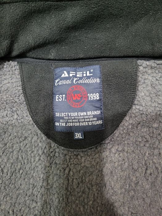 Мужские флиски- куртки на меху. Венгрия. L- 3XL. Черные. Зима, осень