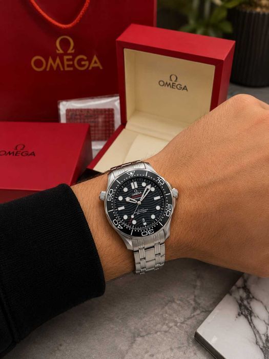 Мужские премиум часы Omega Seamaster Diver 300m Black