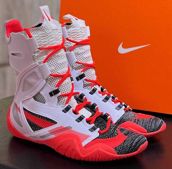【ゴローニャぱいせん】エリートスパーク 2box＋レガリア 2box Боксерки Nike HyperKo 2 SE White/Bright Crimson ОРИГИНАЛ!: 8 800