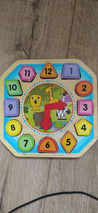 Zegar drewniany sorter