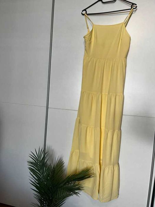 Sukienka masełkowa H&M | S/M | Trapezowa z falbankami