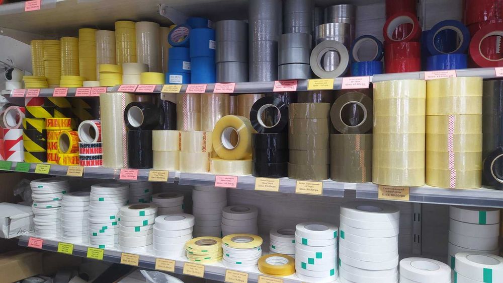 Скотч. Стрічка самоклейка (великий асортимент)