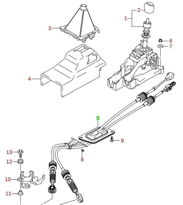 SUZUKI S-CROSS 2013 - 2016 VITARA 2015 - 2018 LINKI ZMIANY BIEGÓW 6MT 1.6ON