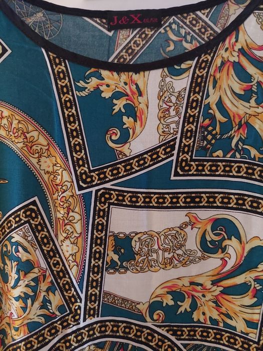 Sukienka maxi, przewiewna wiskoza, 54, plus size
