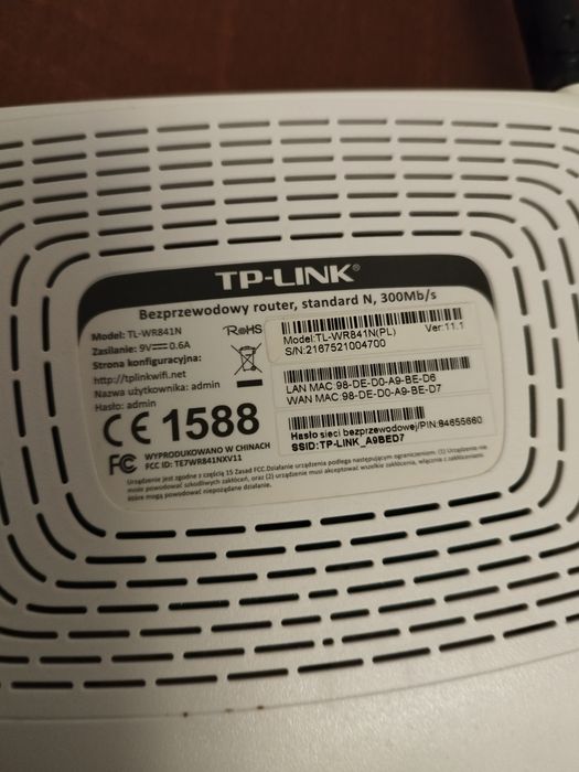 TP-Link sprzedam brak zasilacza
