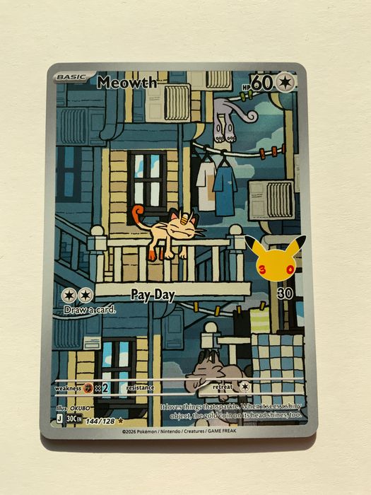 Pokemon 30th Celebration Crobat, Meowth, Lycanroc dla Pana Michała.