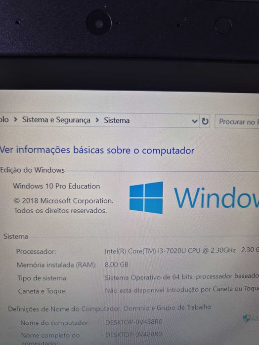 portátil classmate 501R / SF40KB6, processador i3-7020U display 14"64309814134531122