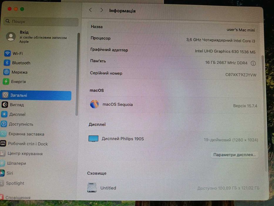 Apple Mac mini 8.1 i3 3.6Ghz 16Gb / 128Gb SSD