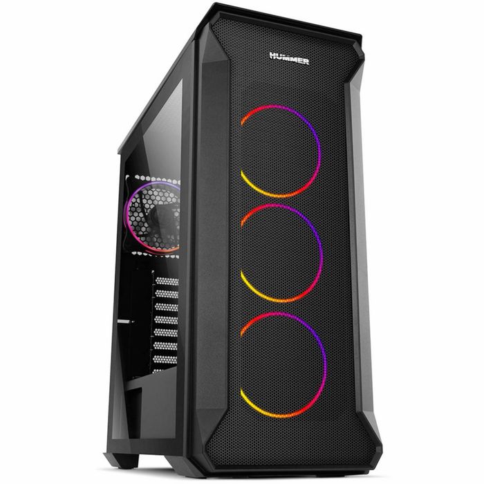Caixa ATX Nox Hummer Quantum RGB Full Tempered Glass Preta