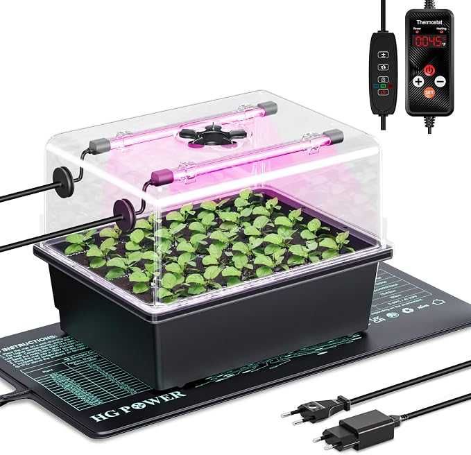Szklarnia HG Power Small z Oświetleniem LED Matą Termiczną i Termostatem