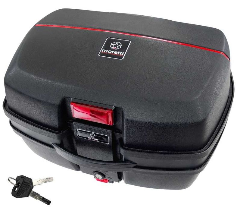 Nowy Kufer Motocyklowy Moretti MR-688 32L lub 45L czarny odblask