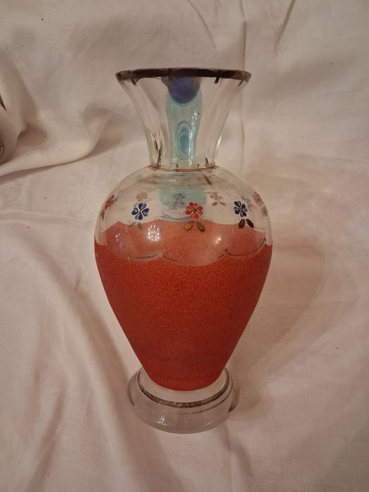Jarra vidro / granulado/ vintage