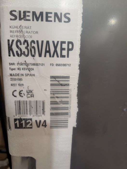 Frigorífico Siemens (Ventilado- 186 cm - Black Inox) - Novo c/garantia