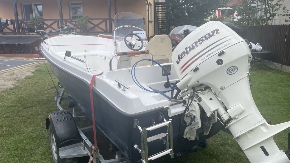 Łódka Romana 460 + silniki + przyczepa.