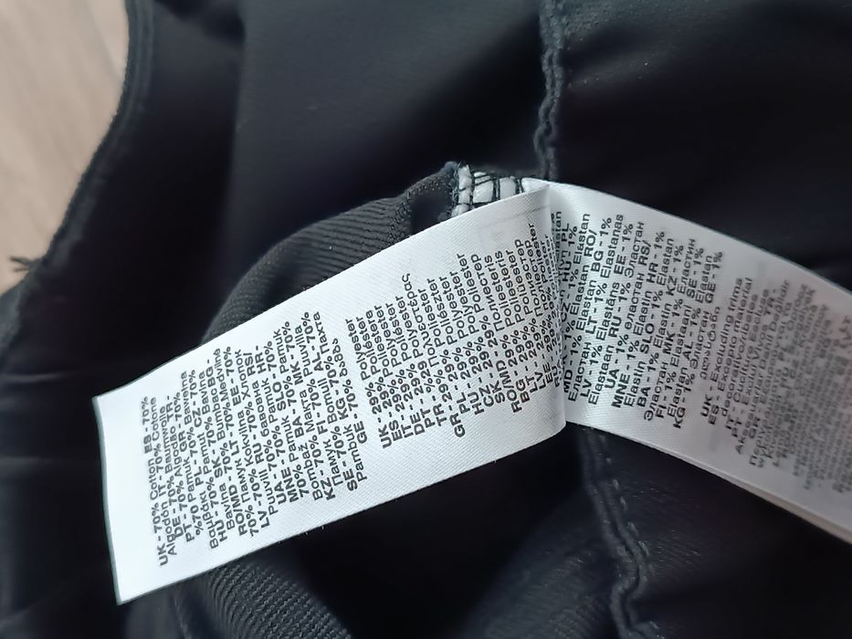 Czarne jegginsy z wysokim stanem rurki XS/S 34/36 avon długie