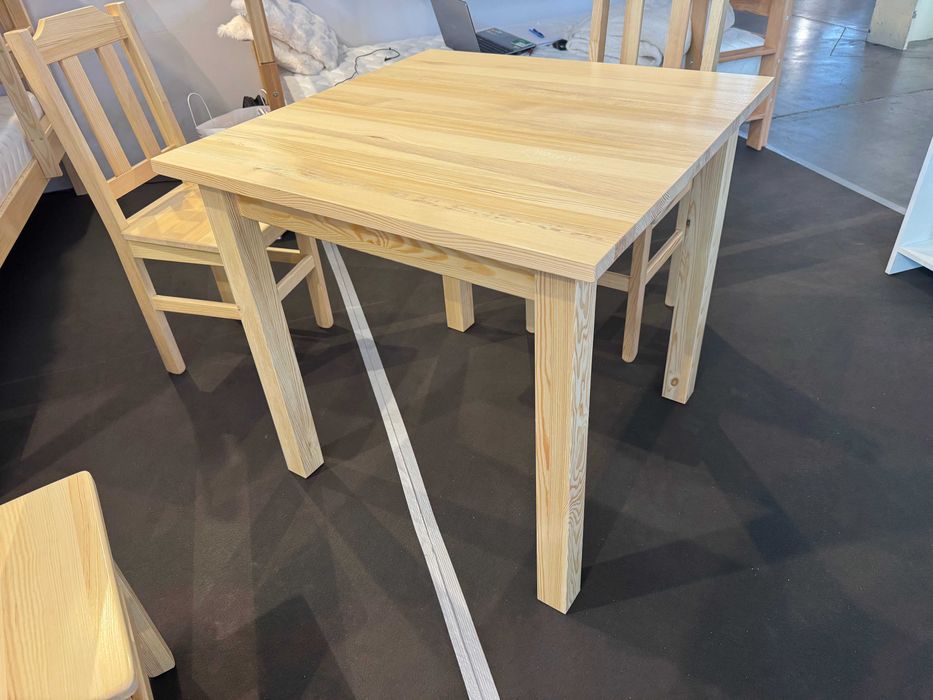 Solidny STÓŁ drewniany sosnowy 80x80 80x120  stoły na wymiar PRODUCENT