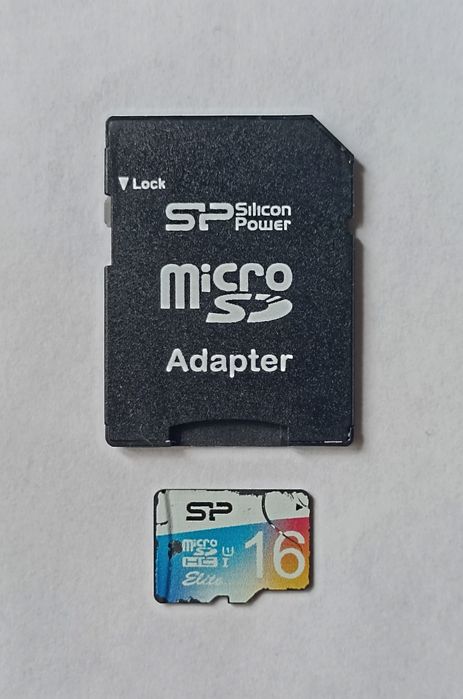 micro SD 16 gb Карта Памяти с Адаптером