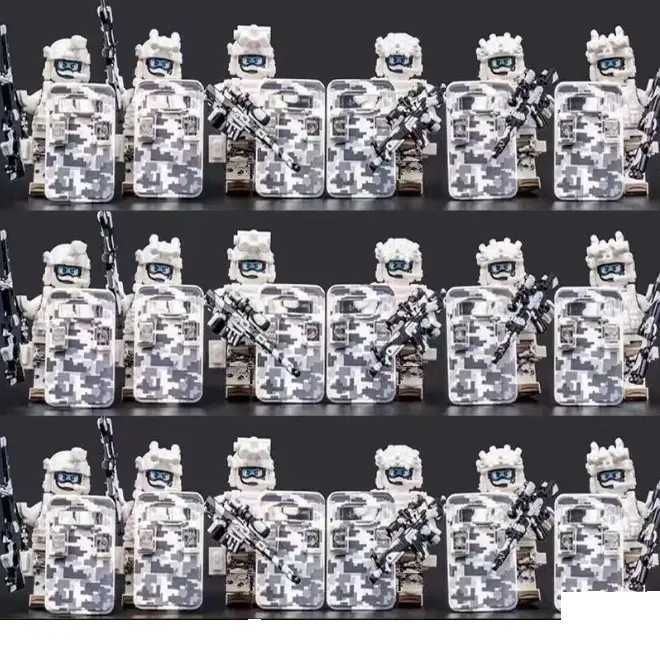 Конструктор Лего військові фігурки з щитами  18шт ЗСУ, КОРД, спецназ