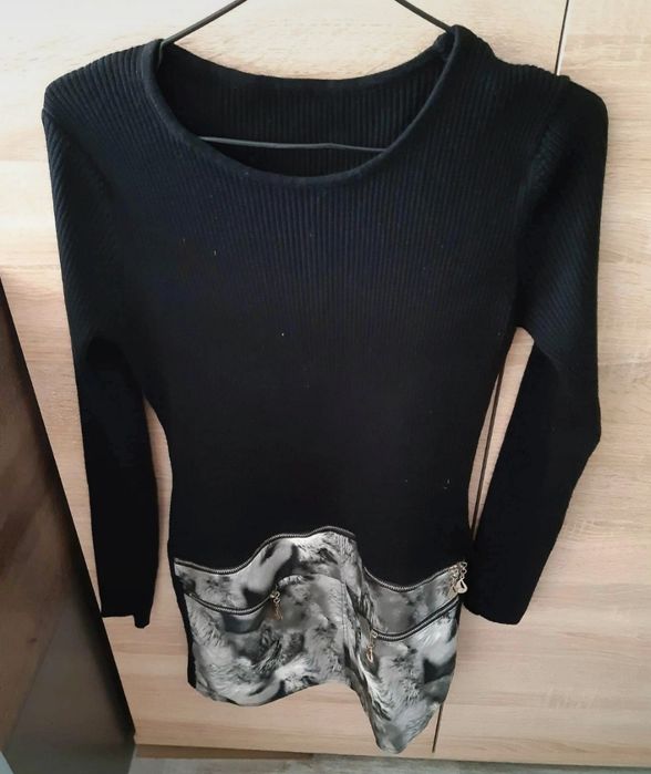 Sweter długi damski