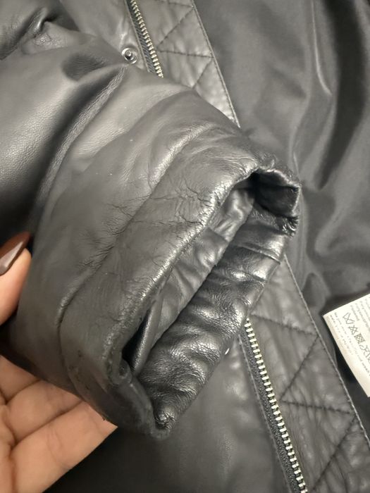 Пальто куртка пуховик Lacoste шкіряне