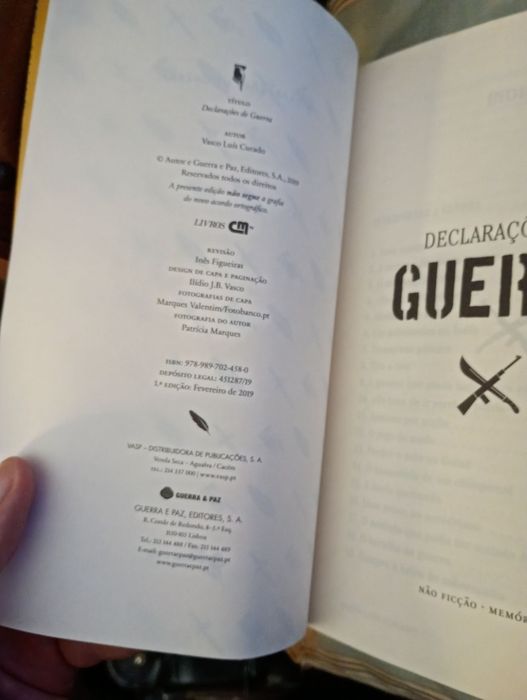 Declaraçoes de Guerral-Vasco Luís Curado-Guerra e Paz-1edição-8E- Diálogos Interditos-Franco Nogueira-VolumeI-Intervencao-1 edicao-8E ou 2-14E Desde2E