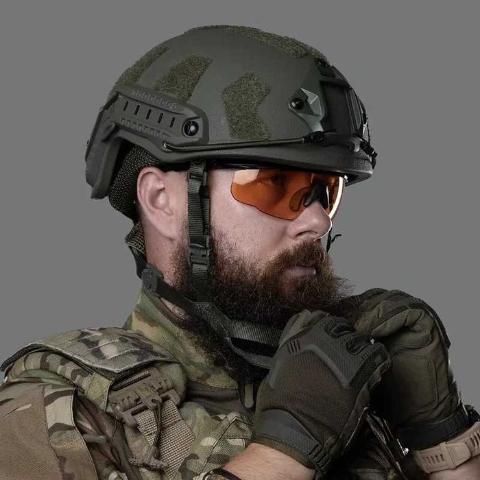 Шолом тактичний FAST SPECPROM Team Wendy Олива НВМПЕ NIJ IIIA + кавер