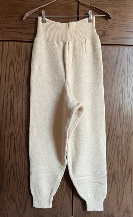 Теплі трикотажні штани Zara з високою посадкою | XL oversize