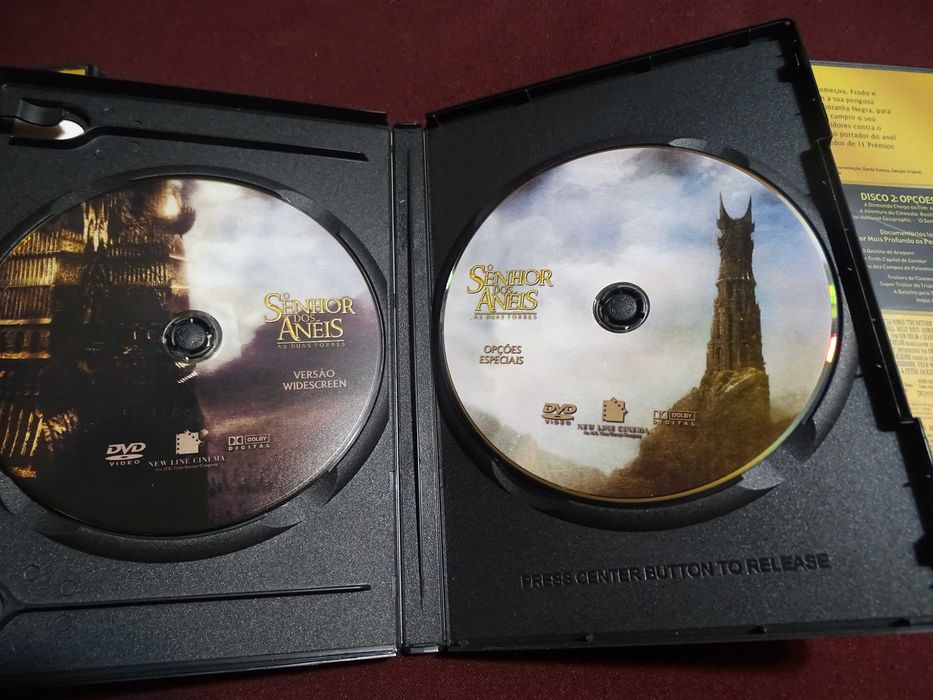 DVD-Senhor dos aneis-Trilogia 3 DVDs duplos