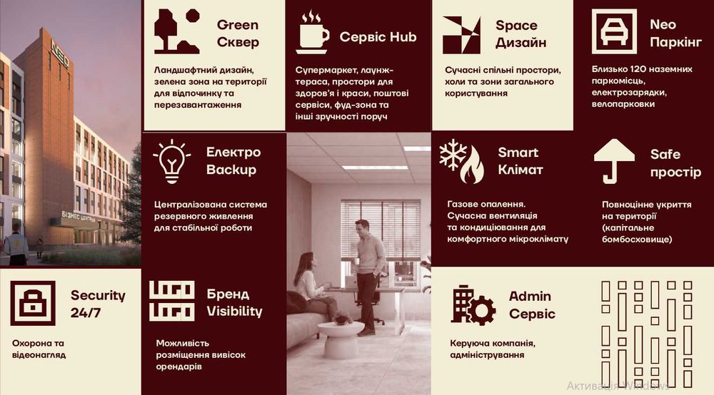 Продаж офісних приміщень в центрі міста, БЦ NEO SKY