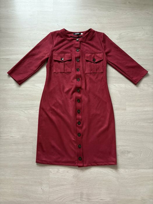 Платье имитация замши 48 размер