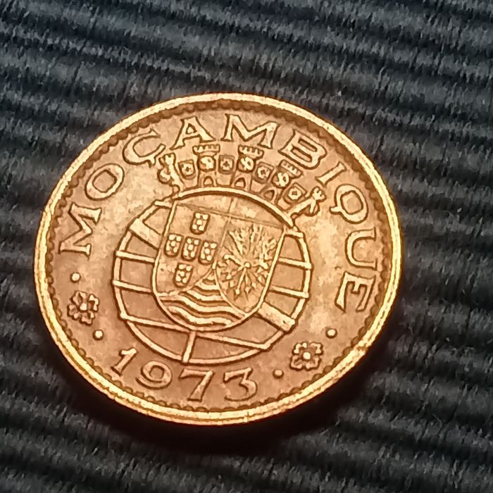 moeda 20 centavos mocambique bronze 1973