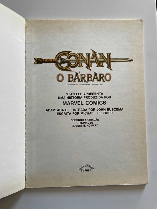 Conan O Bárbaro - Futura Marvel Adaptação Filme (1982)